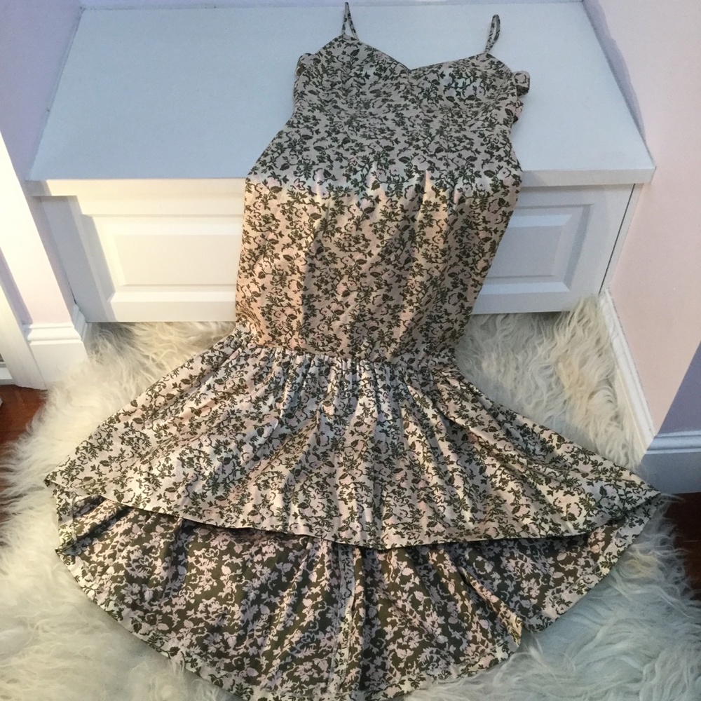 Jill Stuart Jacquard High/Low Midi Dress - Picture 4 of 7